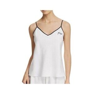 Kate Spade New York "Mrs" Bridal Pajama Top White Polka Dot Cami Size XL